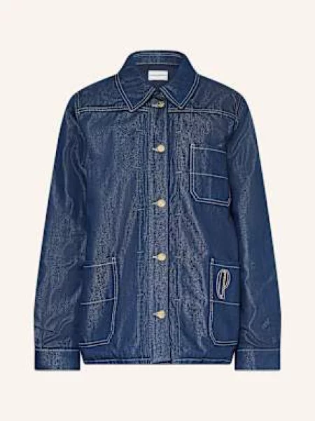 Claudie Pierlot Kurtka Jeansowa blau niebieska