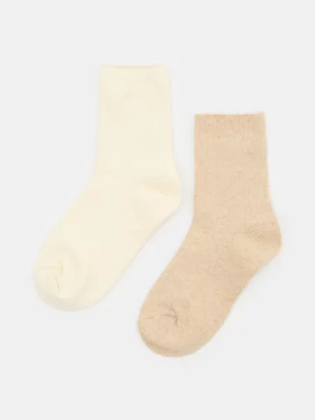 Sinsay Ponožky s příměsí vlny 2 pack vícebarevná