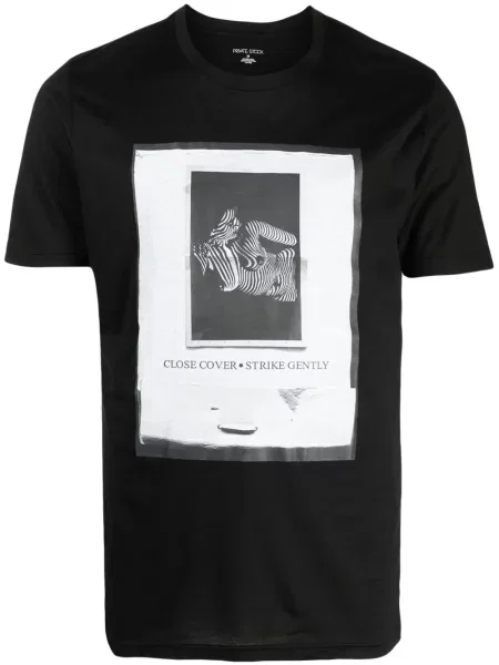 Tricou Private Stock cu imagine negru