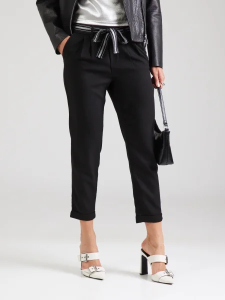 ONLY Pantaloni cutați ONLRITA / argintiu negru