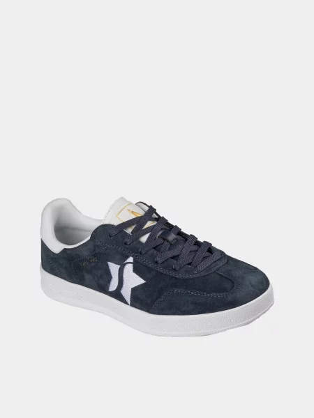 Кожаные кеды Skechers синие