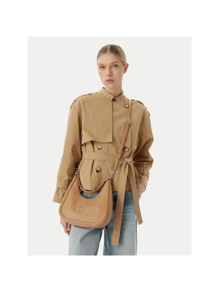 Calvin Klein Geantă de umăr maro deschis bej