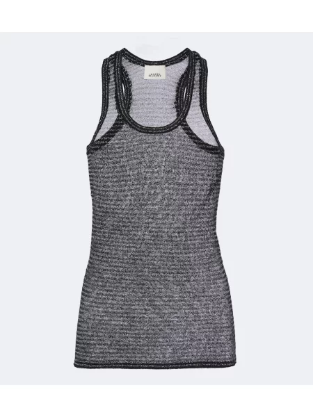 Top Isabel Marant cu dungi negru