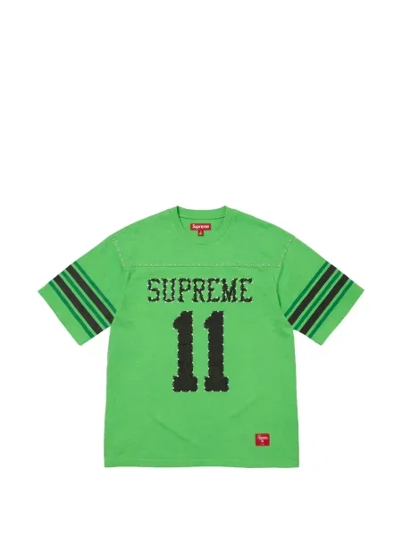 Fotbal tricou Supreme cu tepi verde