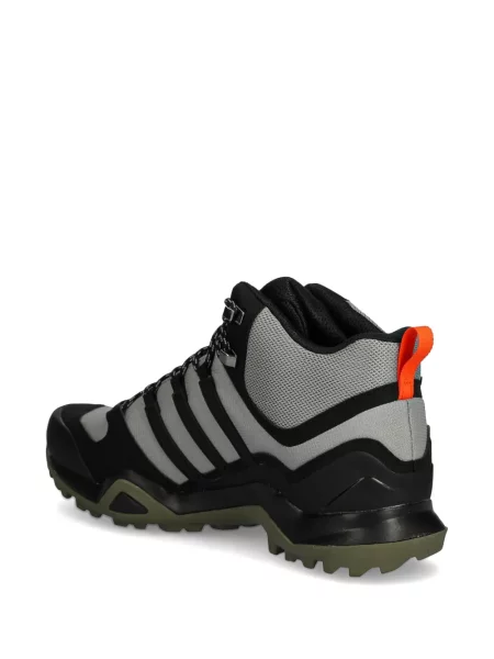 Sneakersy Adidas Terrex w paski z nadrukiem skórzane czarne