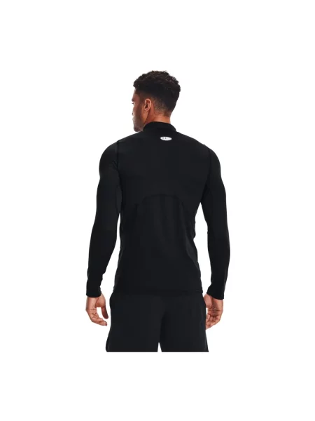 Longsleeve treningowy Under Armour Comp Mock UA Armour black/white czarna