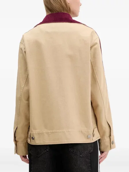 Pruhované kalhoty Adidas s výšivkou na platformě černé