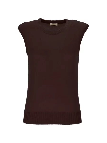 Top Agnona tricotate maro