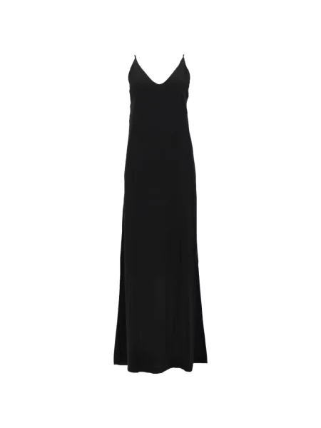 Rochie Nude cu decolteu în V cu bretele negru