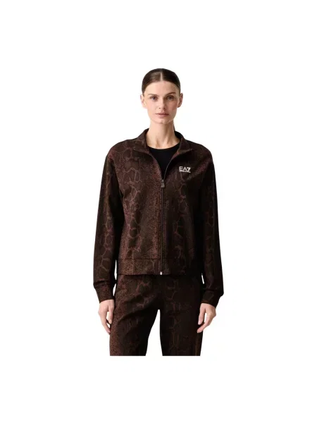 Emporio Armani Bluza ciemny brązowy