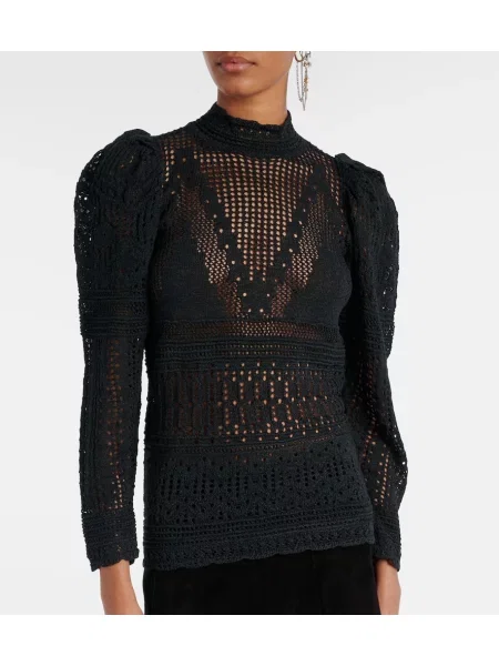 Pulover Isabel Marant tricotate negru