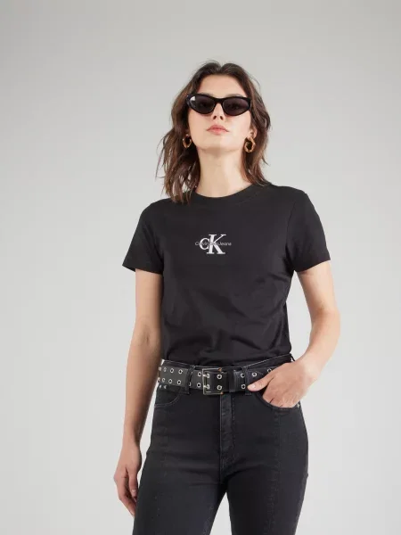 Calvin Klein Jeans Tricou Monologo negru