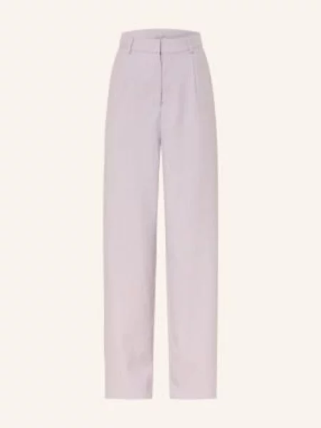 Lollys Laundry Spodnie Rosiell lila białe