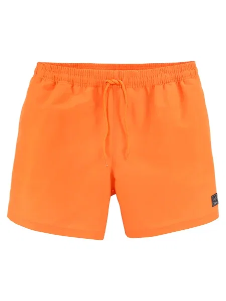 JOHN DEVIN Kratke kopalne hlače oranžna / črna bela