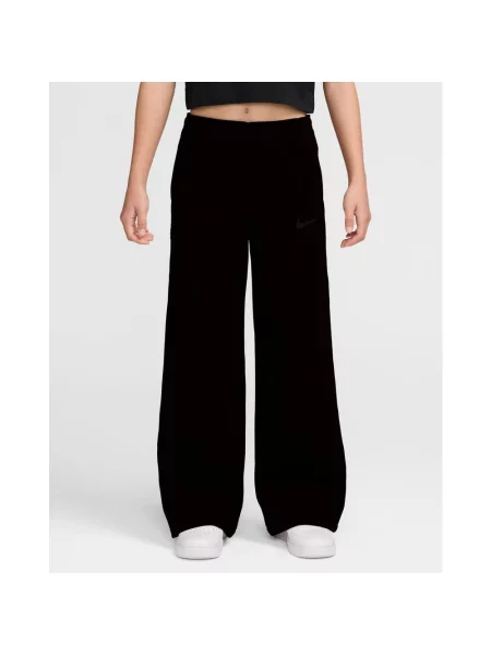 Długie spodnie dziewczęce Nike Studio Fleece XS czarny