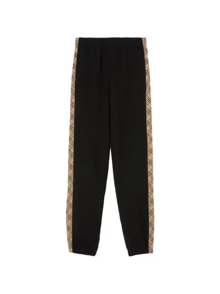 Pantaloni de jogging Burberry în carouri alergare negru