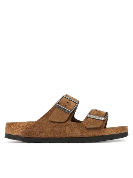 Сникърси Birkenstock Arizona Soft Footbed Suede Leather Unisex Dark Tea Tonal EUR 41 черно