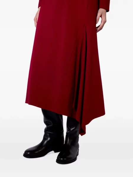 Rochie midi Liviana Conti asimetrică roșu
