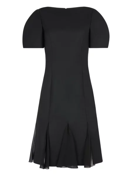 Cu peplum rochie mini Nina Ricci scurtă de costum negru