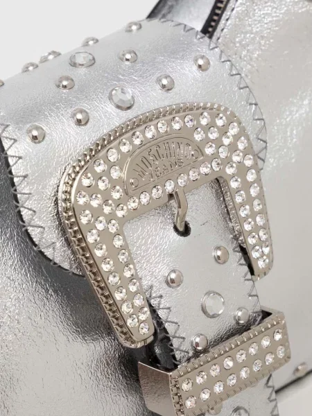 Moschino Jeans bőr táska ezüst