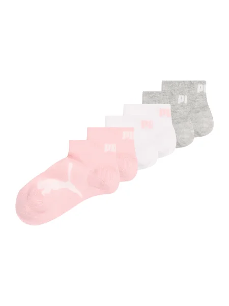 PUMA Șosete gri amestecat / rosé alb