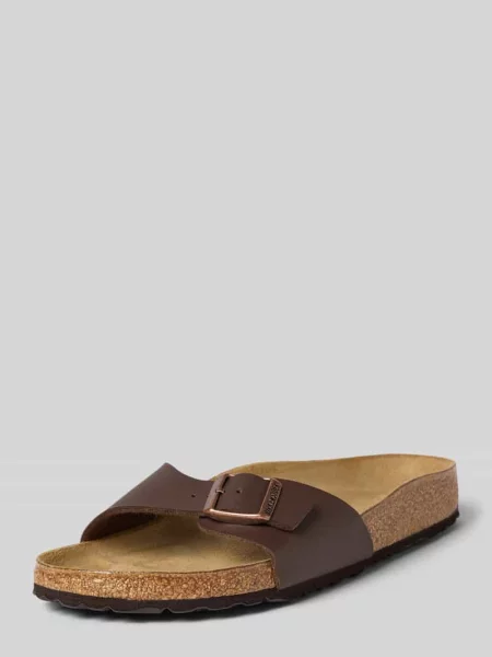 Klapki Birkenstock brązowe