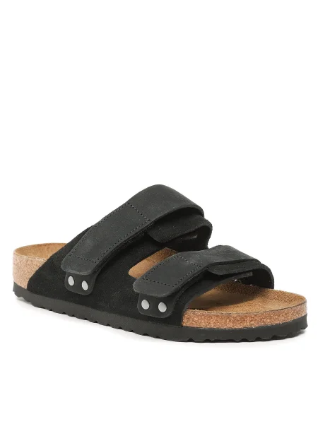Велурени чехли Birkenstock Uji черно