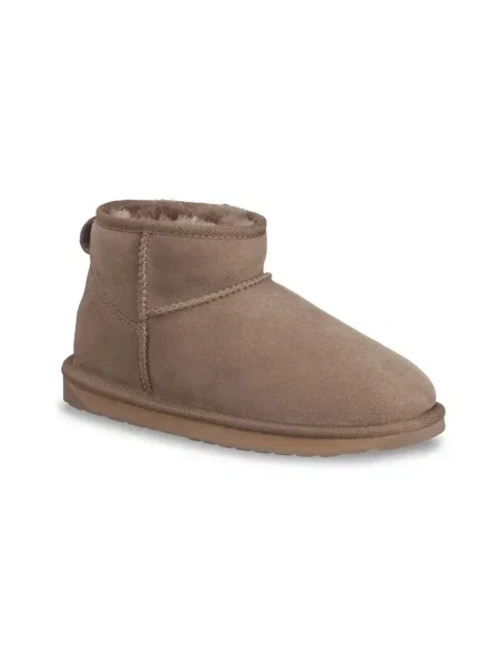Buty do kostki Emu skórzane beżowe