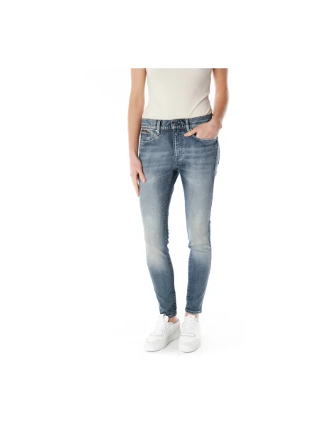 Skinny jeansy skinny G-star 3301 niebieskie