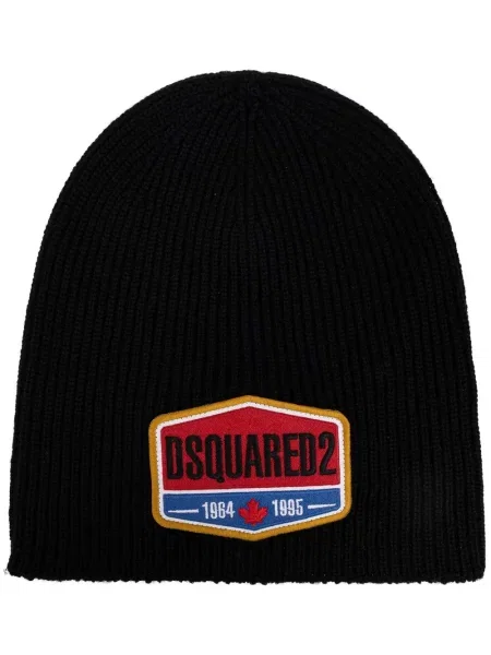 Vunena kapa Dsquared2 crna