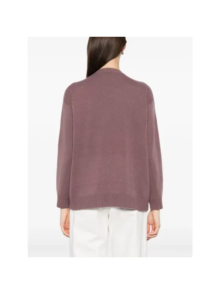 Sweter Max Mara wełniany fioletowy