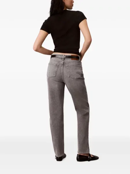 Blugi drepți Calvin Klein gri