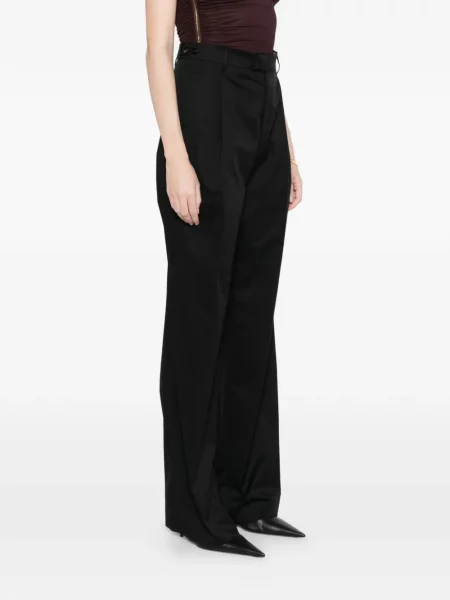 Pantaloni Berwich plisate negru