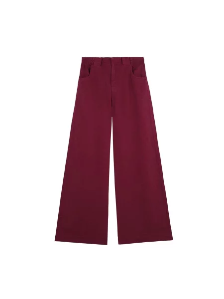 Scalpers Pantaloni lila / burgundy roșu