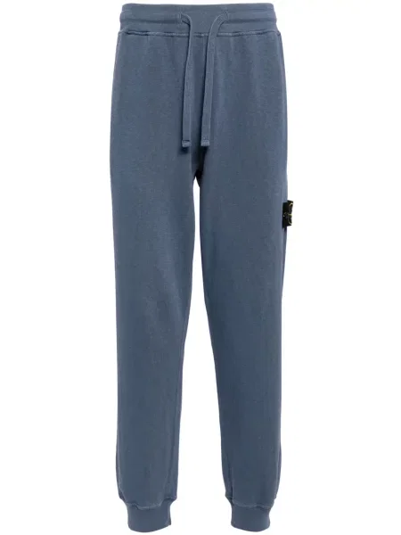 Pantaloni Stone Island cu strasuri alergare albastru