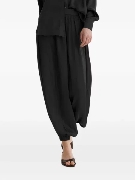 Pantaloni Framboise de mătase negru