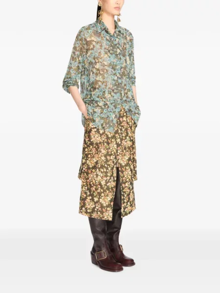 Cămașă Dries Van Noten albastru