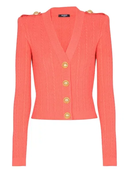 Cardigan Balmain tricotate roz