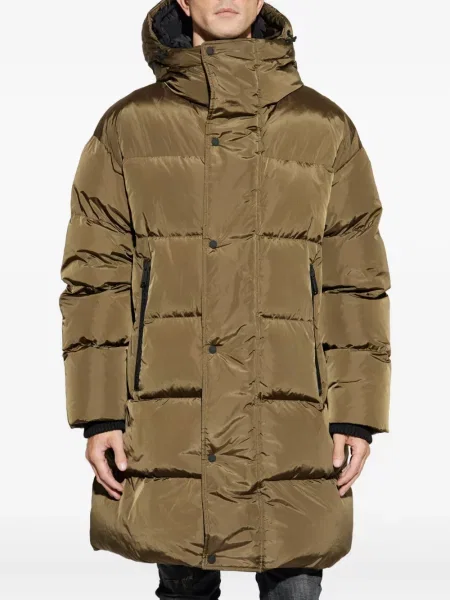 Palton Dsquared2 cu glugă maro