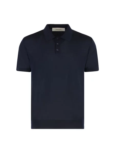 Koszulka polo Golden Goose wełniana niebieska