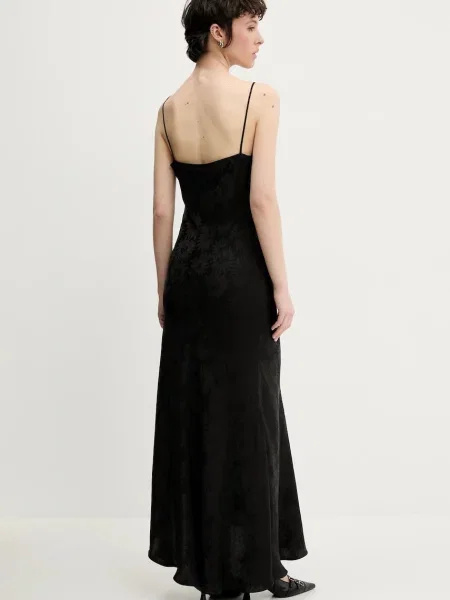 HUGO rochie maxi mulata negru