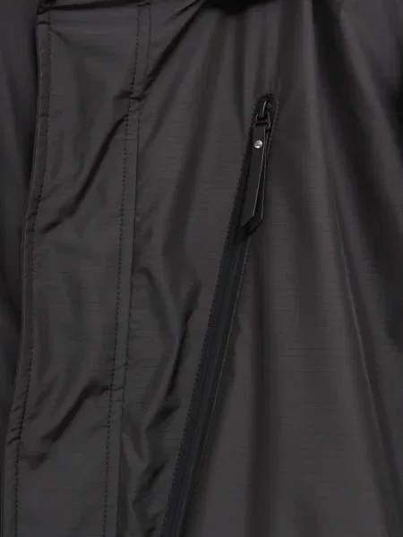 Geacă Moncler cu glugă negru