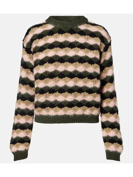 Pulover Moncler Grenoble de lână cu dungi