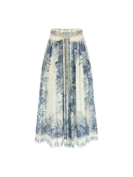 Maksi wielobarwność spódnica maxi Zimmermann w kształcie litery A