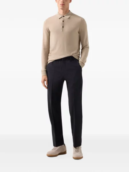 Lung tricou polo Bogner maro