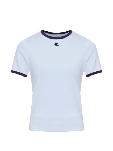 Tricou Courreges cu autograf albastru