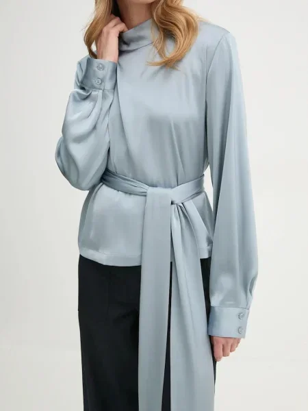 Gestuz felső női sima szürke