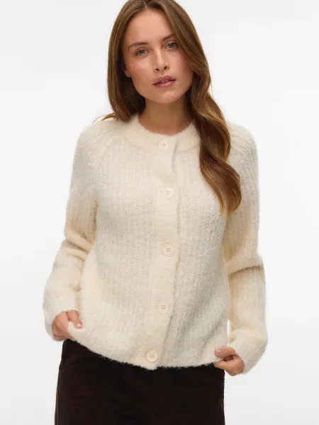 VERO MODA Geacă tricotată VMCARMEN' bej