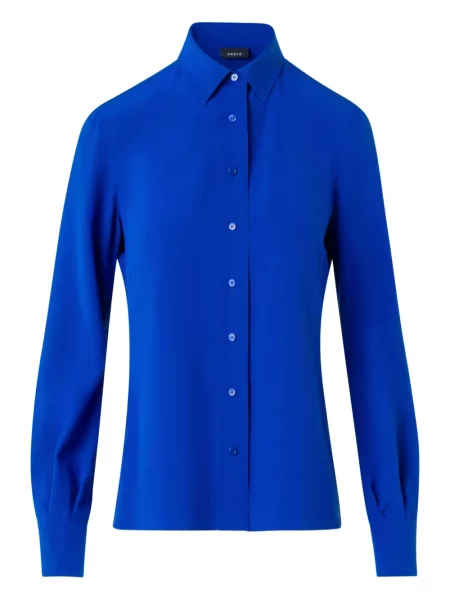 Top Akris albastru
