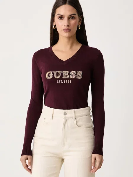 Guess pulover za žene s viskozom HANNAH